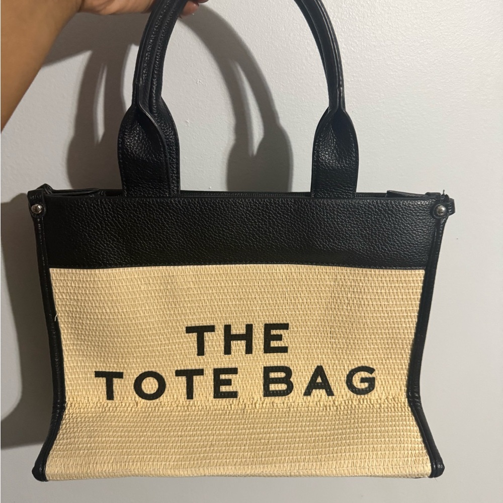 Chic Black and Tan Tote Bag